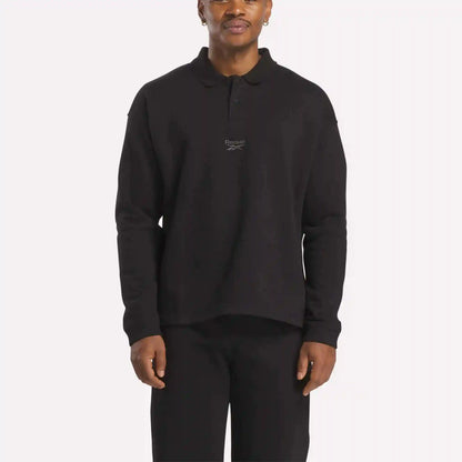 Men's Wardrobe Essentials Long Sleeve Polo Shirt